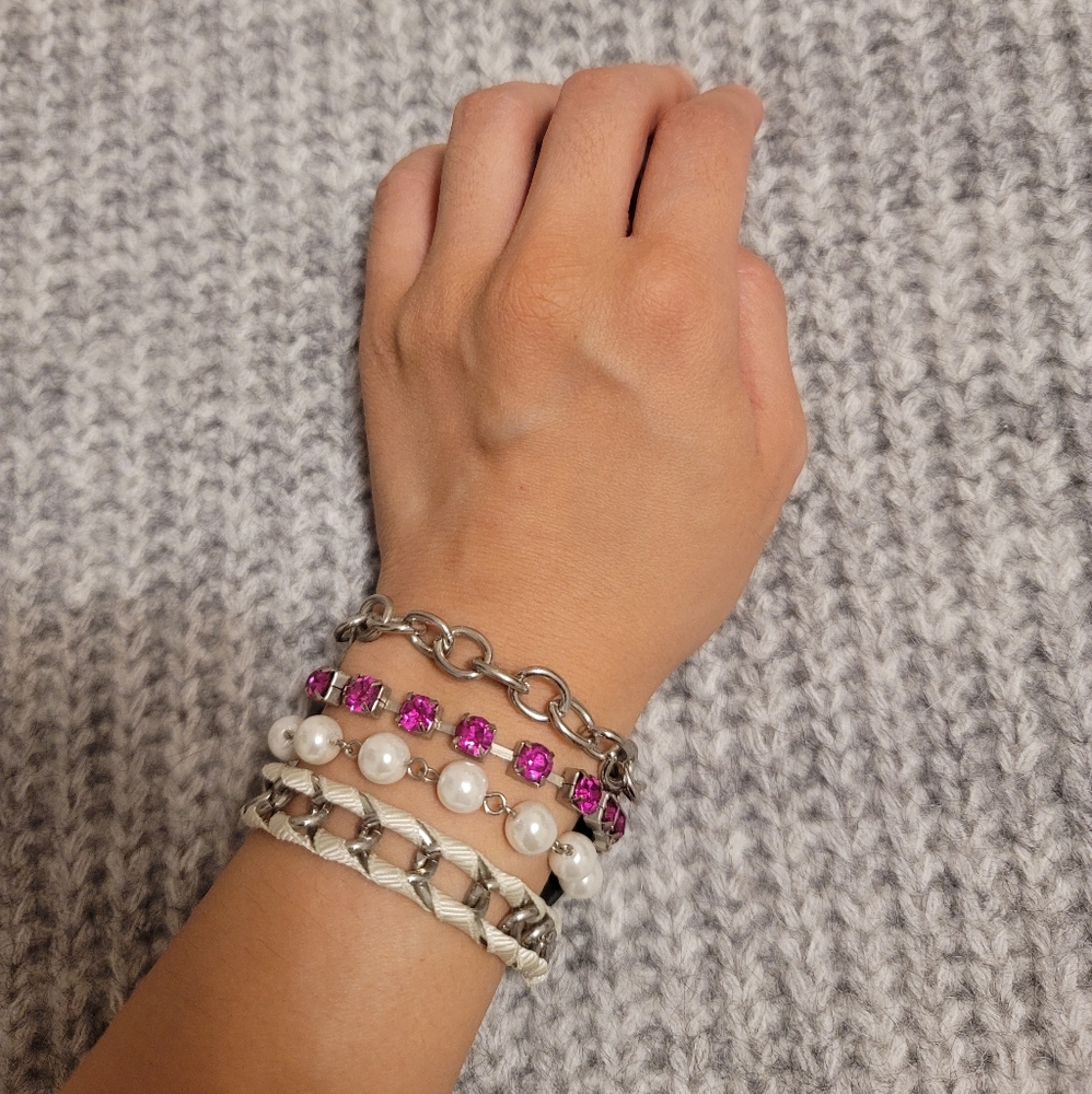2/$25 or 3/$30 Layered Guess Bracelet w/ Pearls